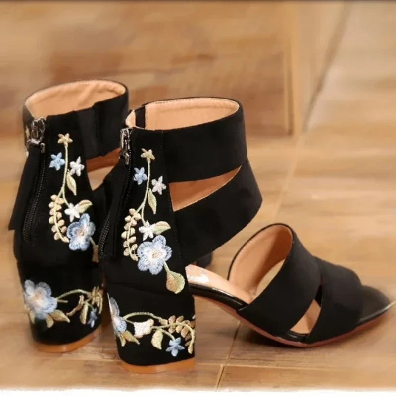 Luna Single Wrap Sandals with Platform Soles