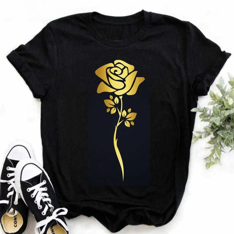 StyleAura Rozenprint Women's T-Shirt