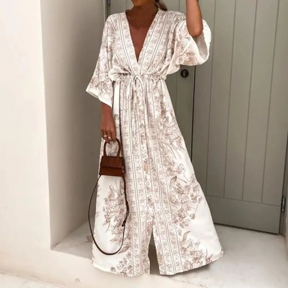 Abito lungo elegante boho