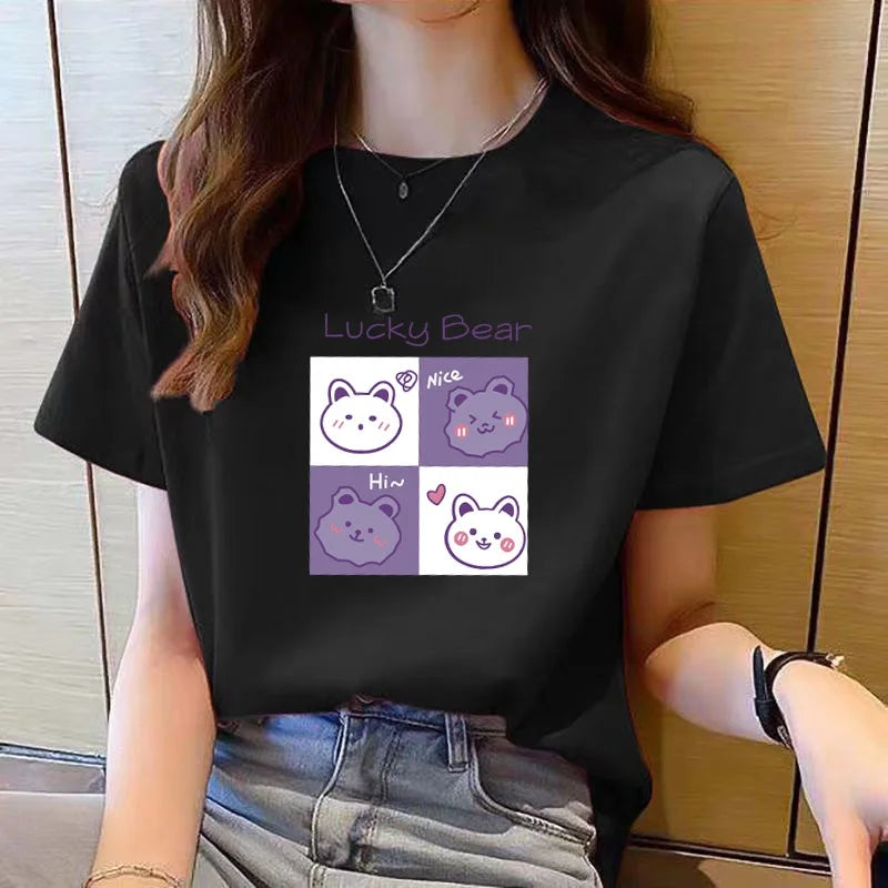 TrendyCharm Cartoon Print T-Shirts