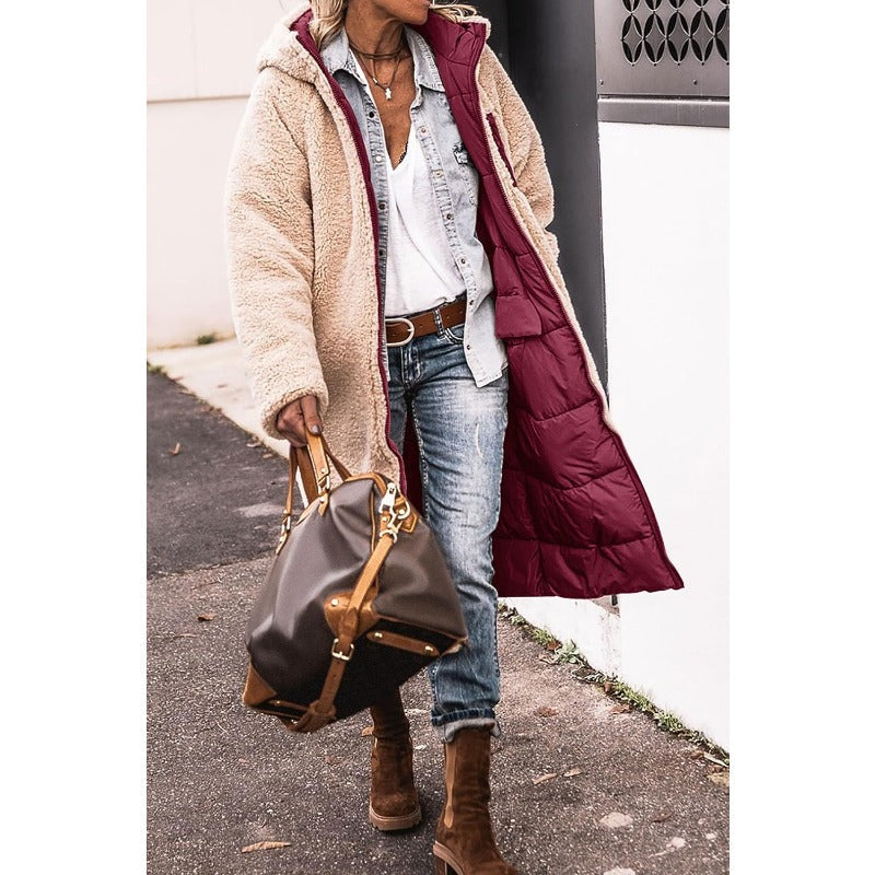 Resist the Coldest Days with Dorine's Luxurious Long Coat!