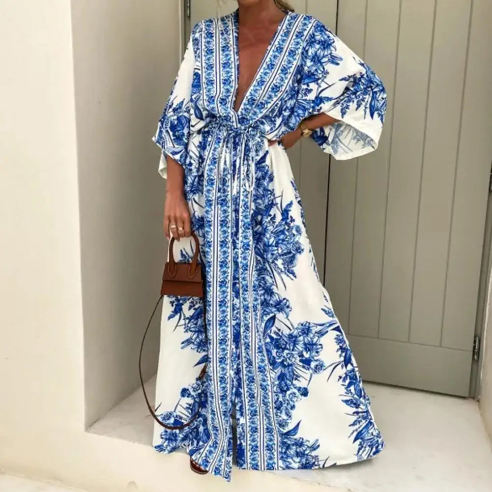 Abito lungo elegante boho