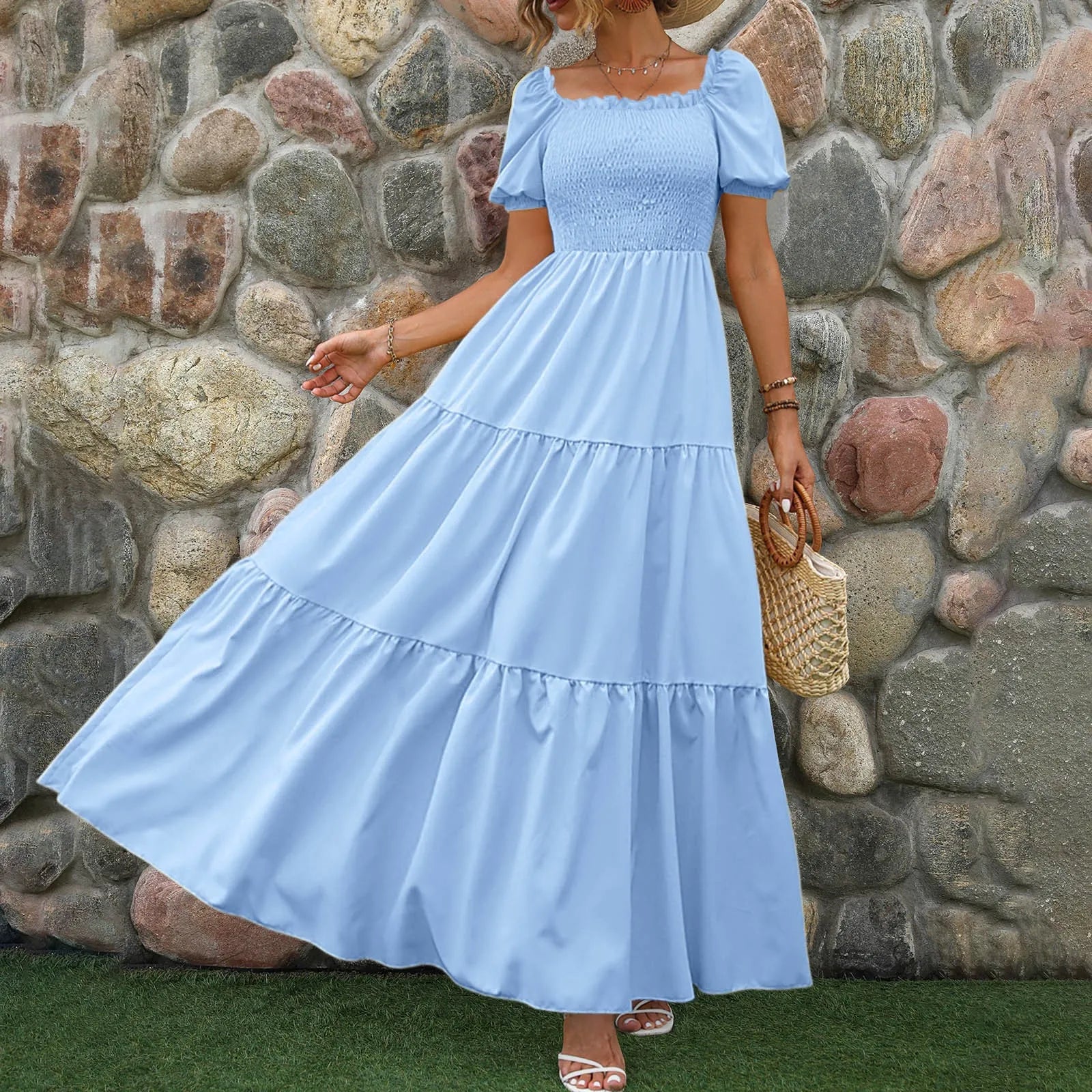 Luzara Lila Maxi Vestito