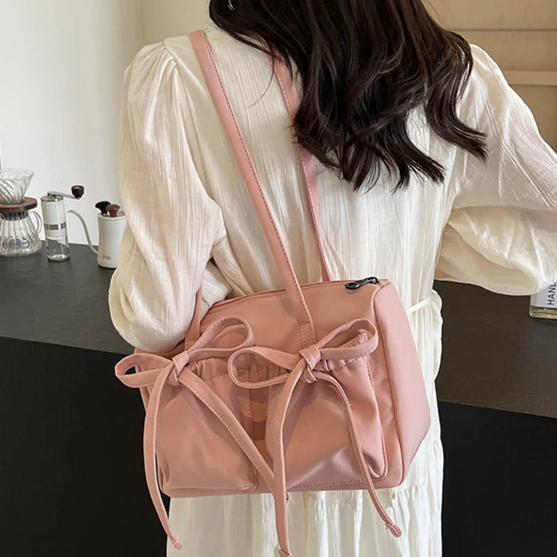 Fina Moda Strick Nylon Schultertasche
