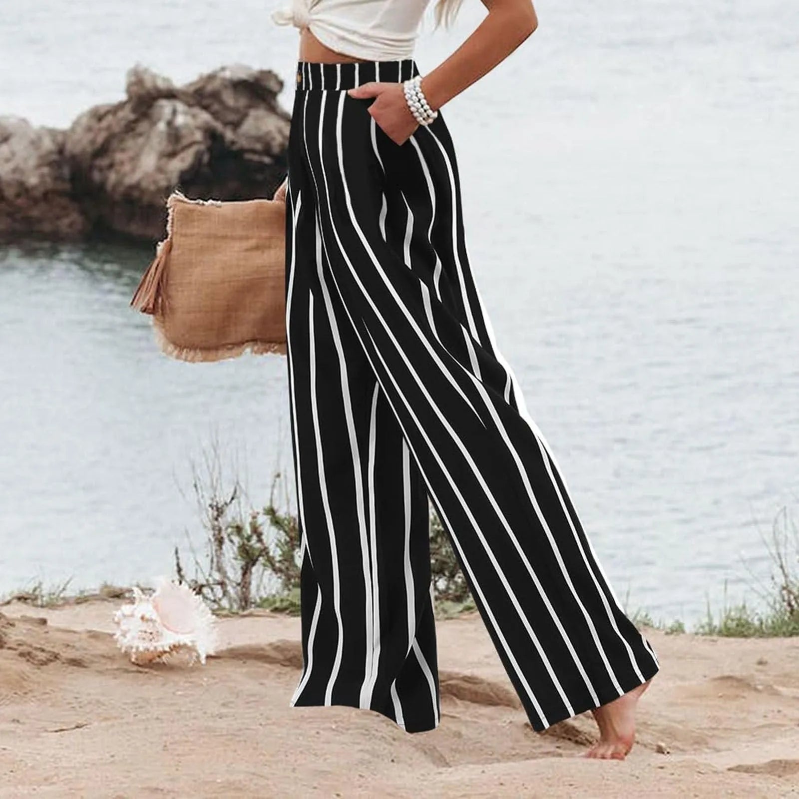 RivieraGlow Gestreifte Sommerhose