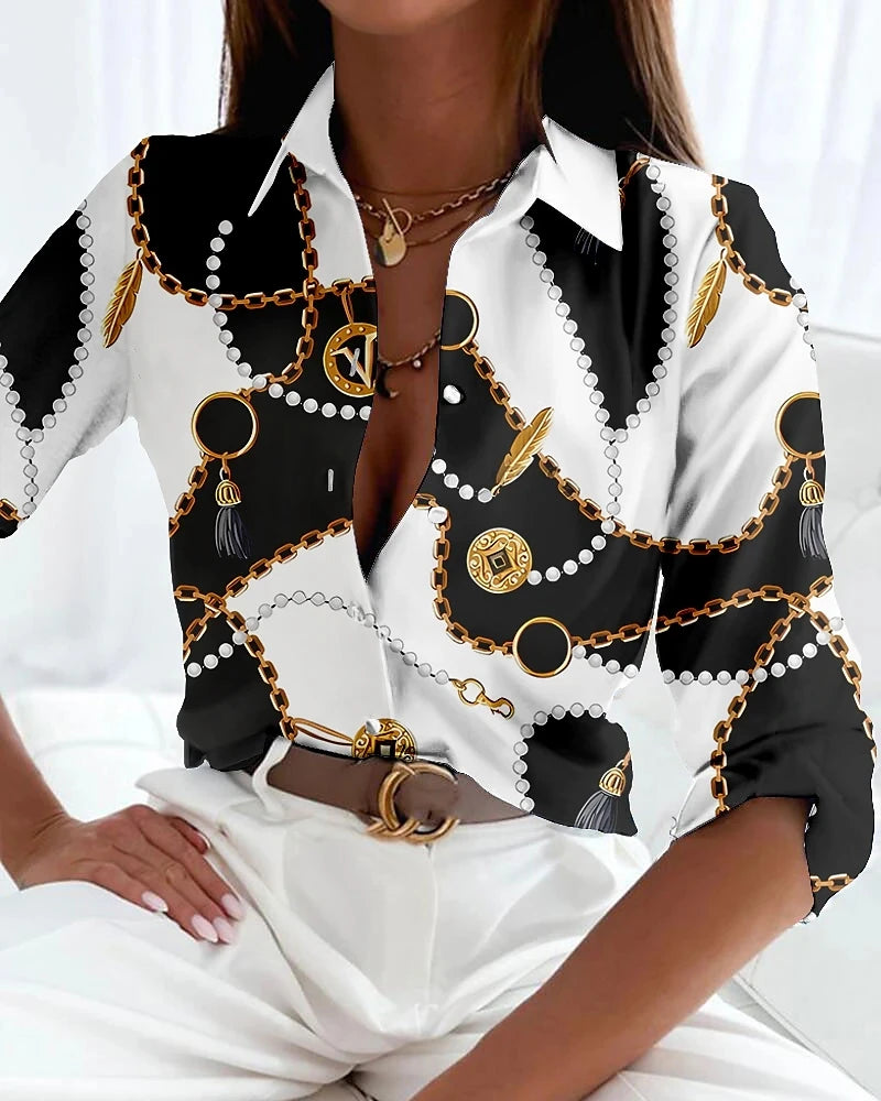 Elysian Chic Lose Bluse