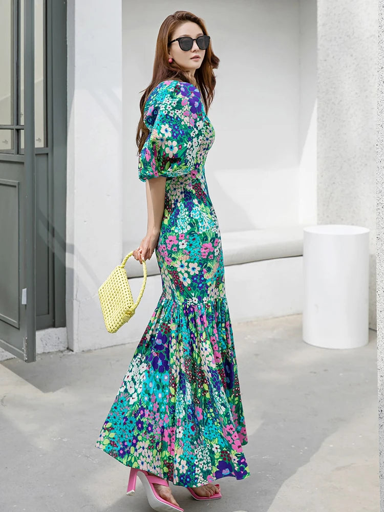 Light Luxury Flower Dress