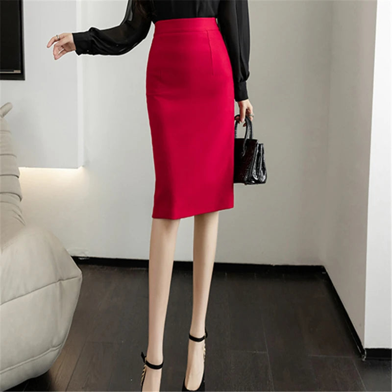 Modena Elegant High Waist Pencil Skirt