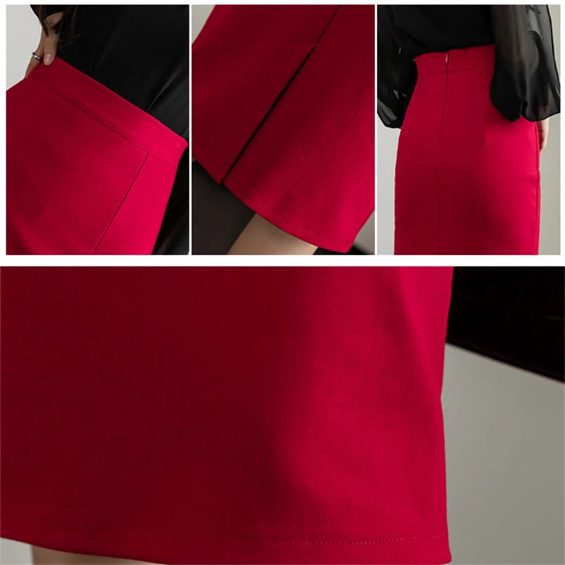 Modena Elegant High Waist Pencil Skirt