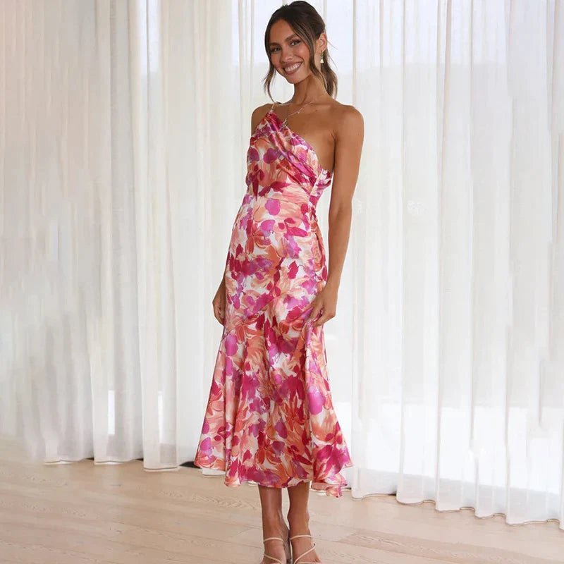 Eva Floral Print Dress for Summer Elegance