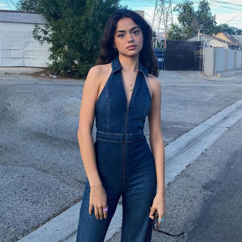 Trendy Jeans-Overall für Frauen