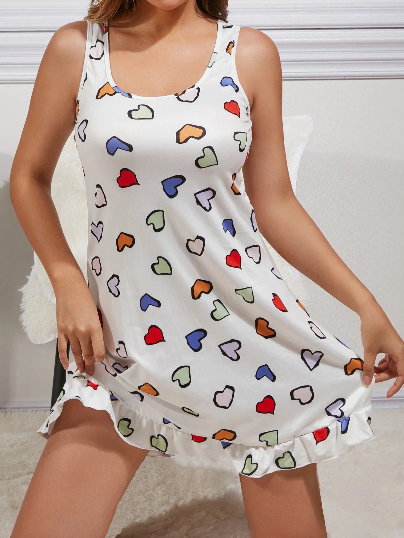 Amora Valentine's Day Hearts Nightgown