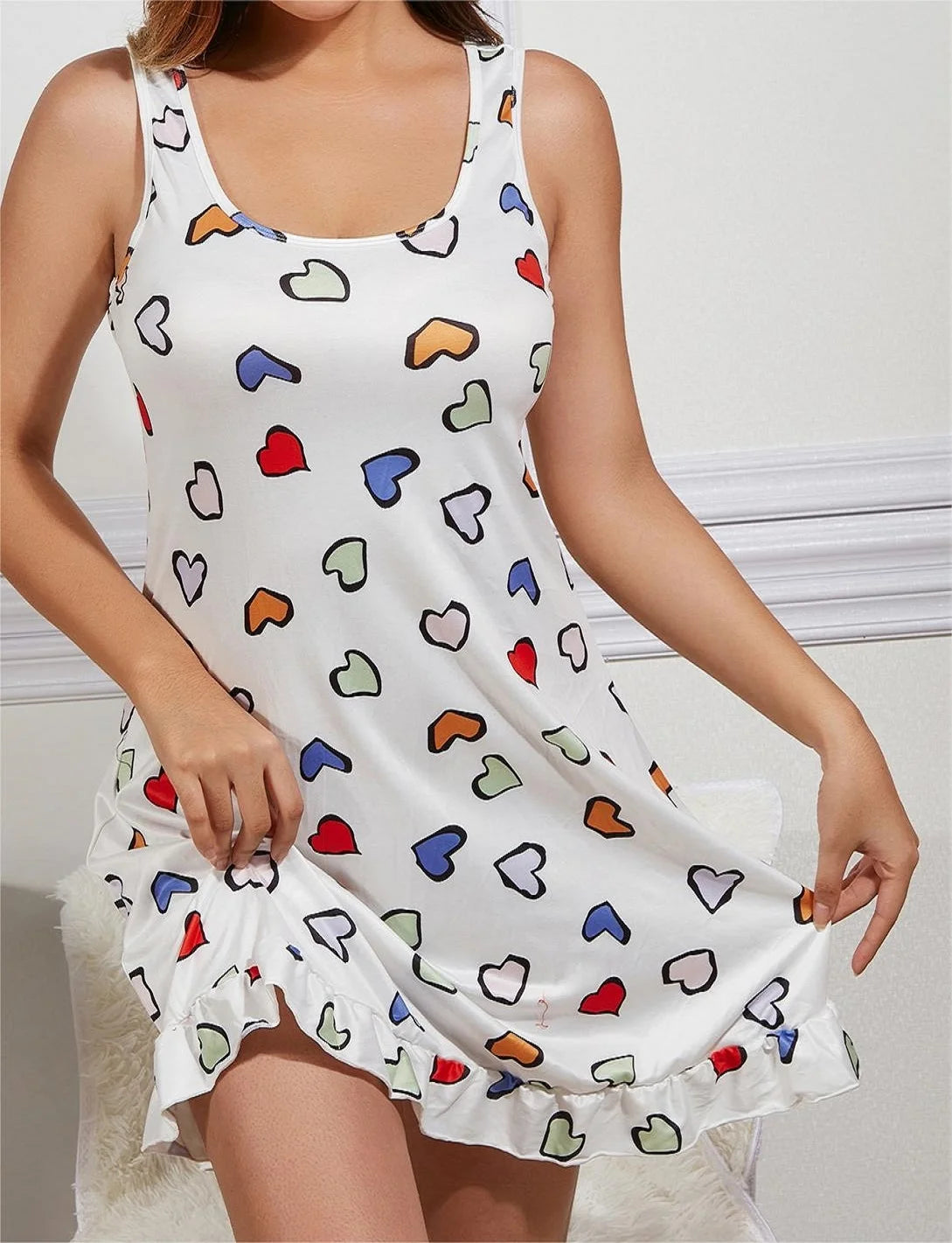 Amora Valentine's Day Hearts Nightgown