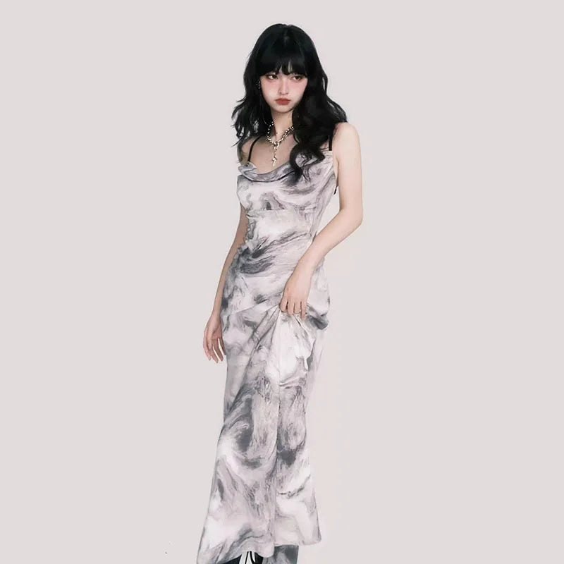 Spaghettibandjes Tie-Dye Jurk van Glamourista