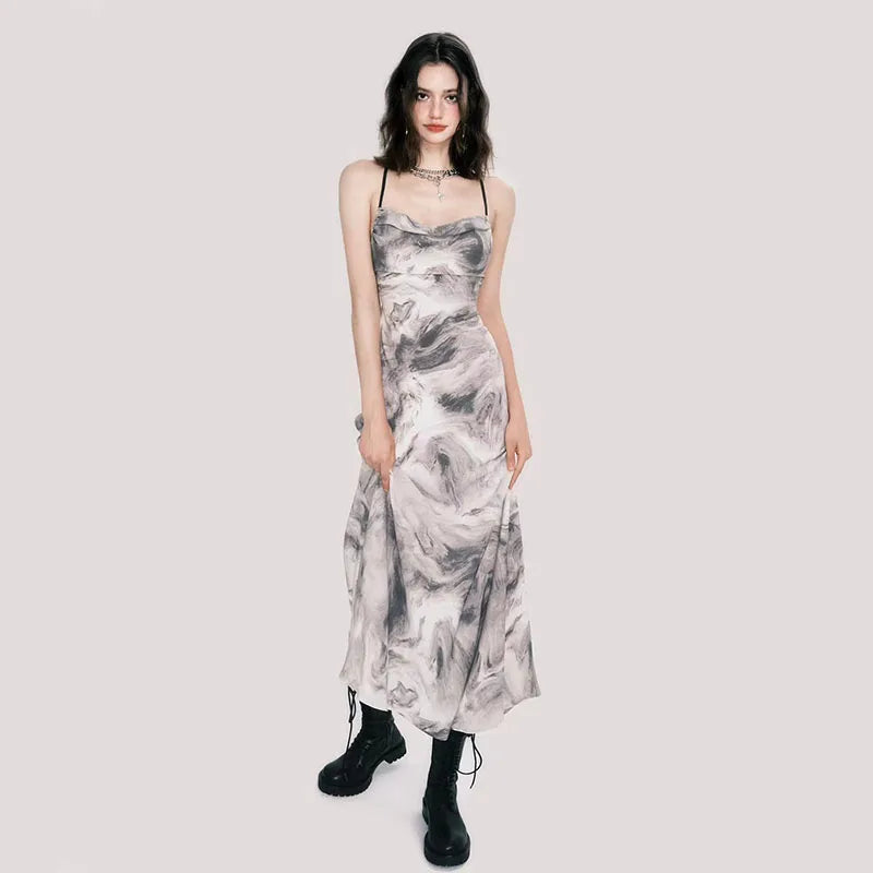 Spaghettibandjes Tie-Dye Jurk van Glamourista