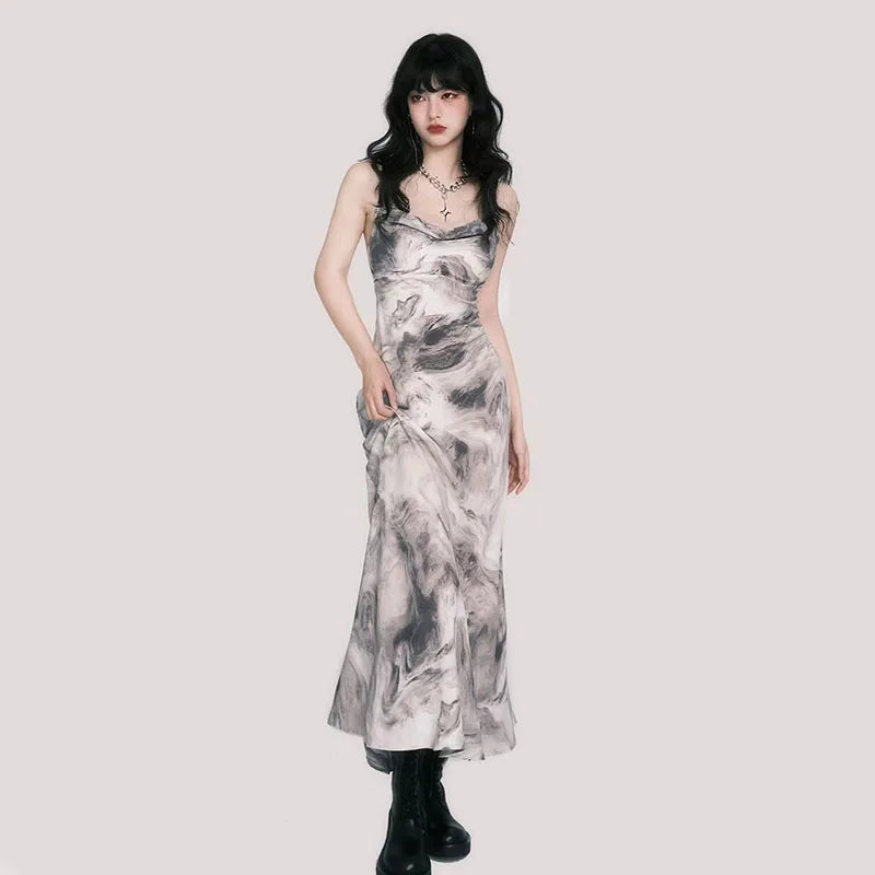 Spaghettibandjes Tie-Dye Jurk van Glamourista