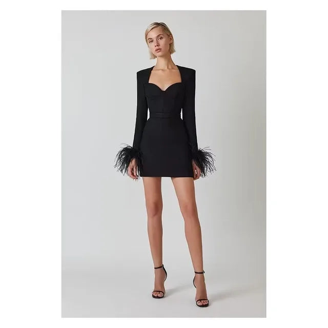 Celeste Sexy Bandage Mini-Jurk Voor Dames
