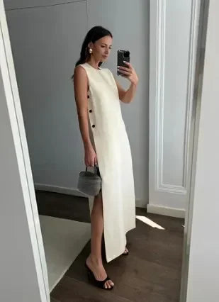 Lumina Ring-Verbonden Maxi Jurk