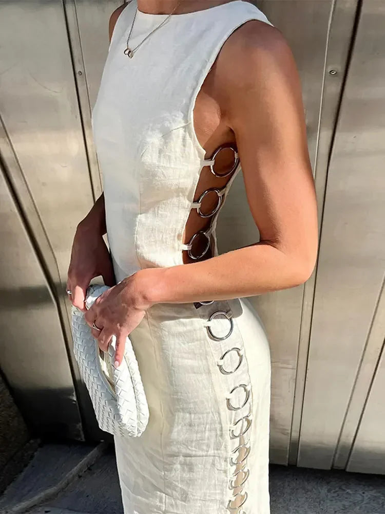 Lumina Ring-Verbonden Maxi Jurk