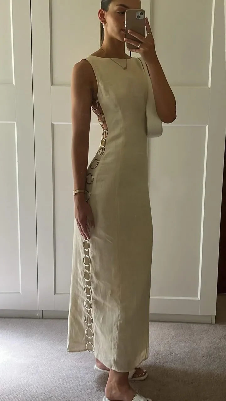 Lumina Ring-Verbonden Maxi Jurk