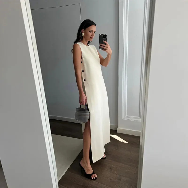 Lumina Ring-Verbonden Maxi Jurk
