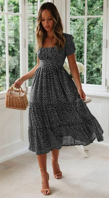 Sexy Bloemenprint Boho Zomerjurk van Boho Breeze