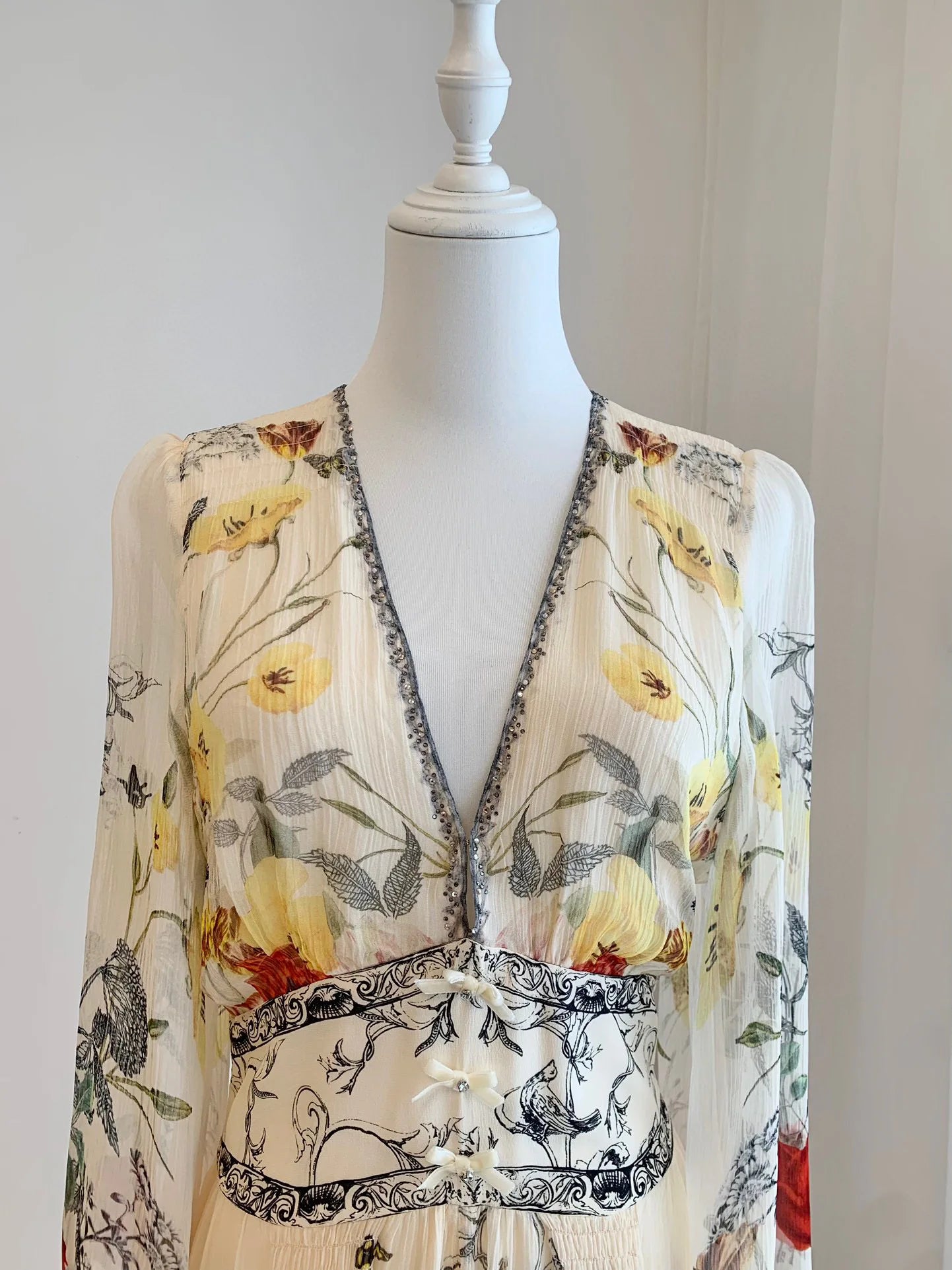 LuminiqueLuxe Vestito di Seta Verde