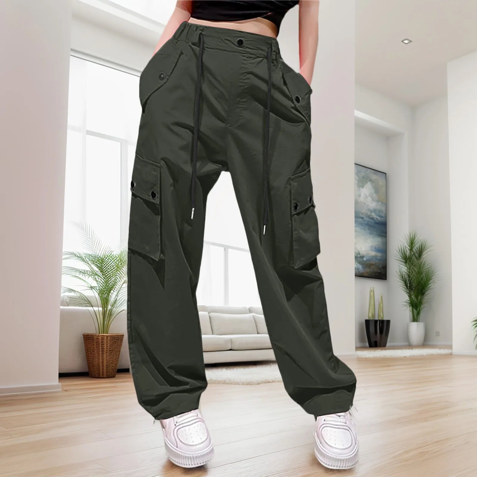 UrbanChic graue Cargo-Hosen