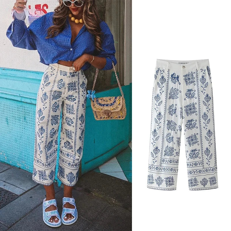ChicZebra Vintage Wide Pants
