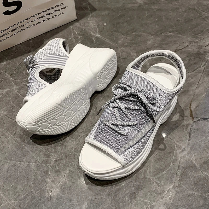 SoleLux Summer Mesh Slip-on Sandals