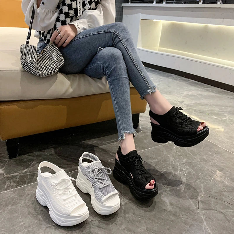SoleLux Summer Mesh Slip-on Sandals