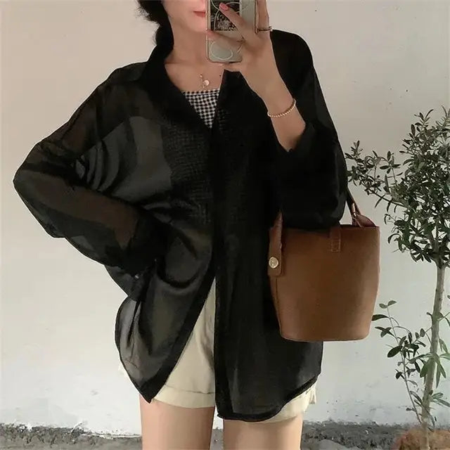 Luftige Sommerbrise Chiffon Bluse für stilvolle Damen
