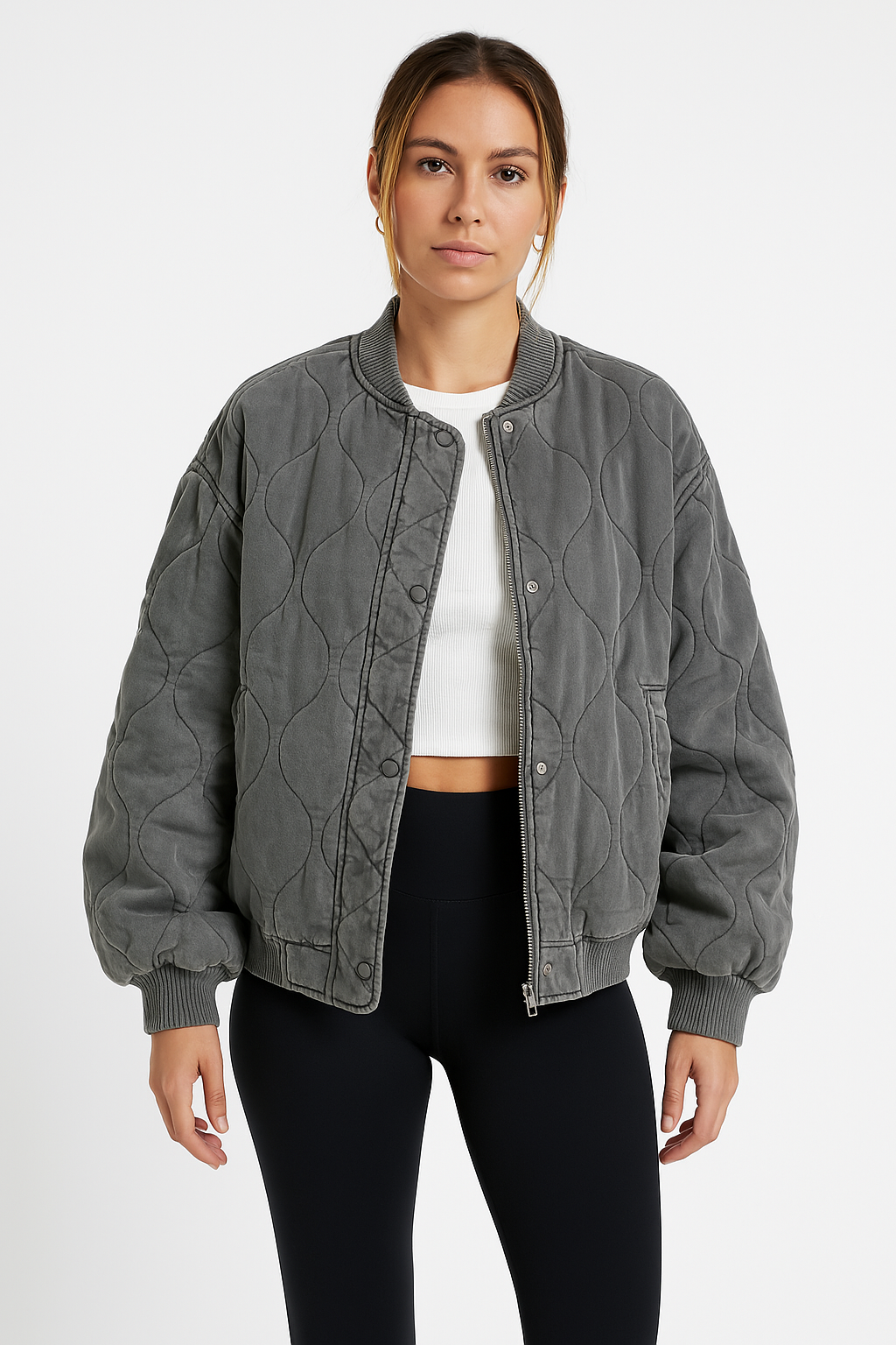 Silvia | Bomber oversize con zip