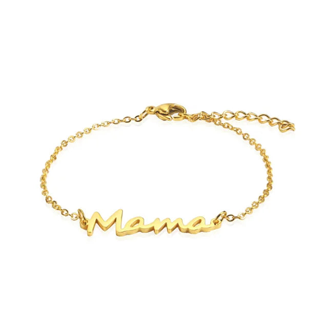 Motherly Love Double-layer Beaded Bracelet of Stainless Steel