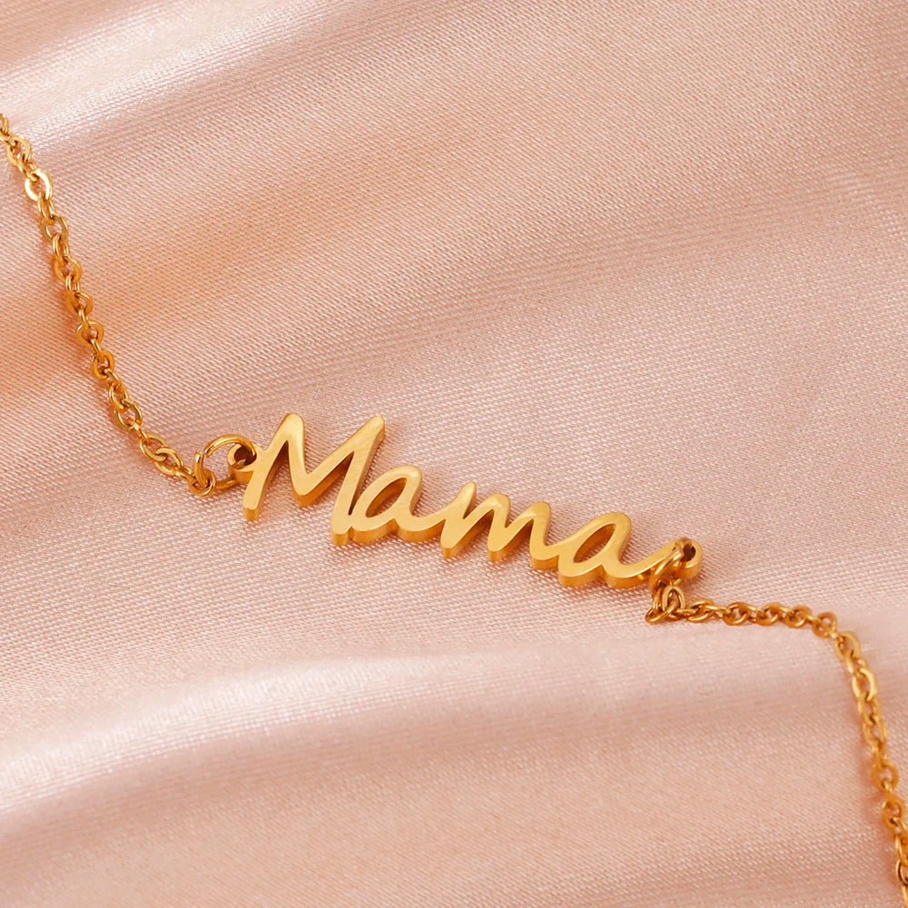 Motherly Love Double-layer Beaded Bracelet of Stainless Steel