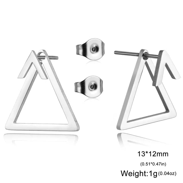 StralendRoestvrij Minimalistische Geometrische Stud Oorbellen