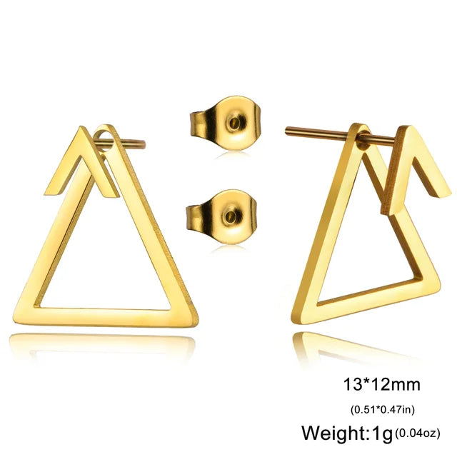 StralendRoestvrij Minimalistische Geometrische Stud Oorbellen