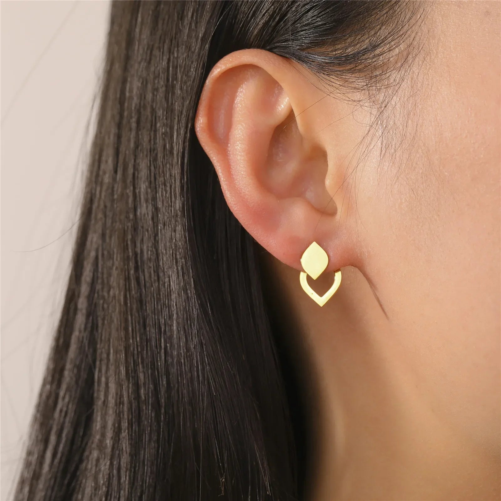 StralendRoestvrij Minimalistische Geometrische Stud Oorbellen