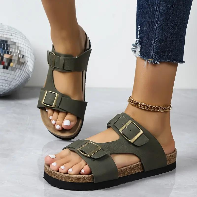 Velanora - Slides, Slip On, Gespsandalen, Orthopedische Sandalen, Damesschoenen