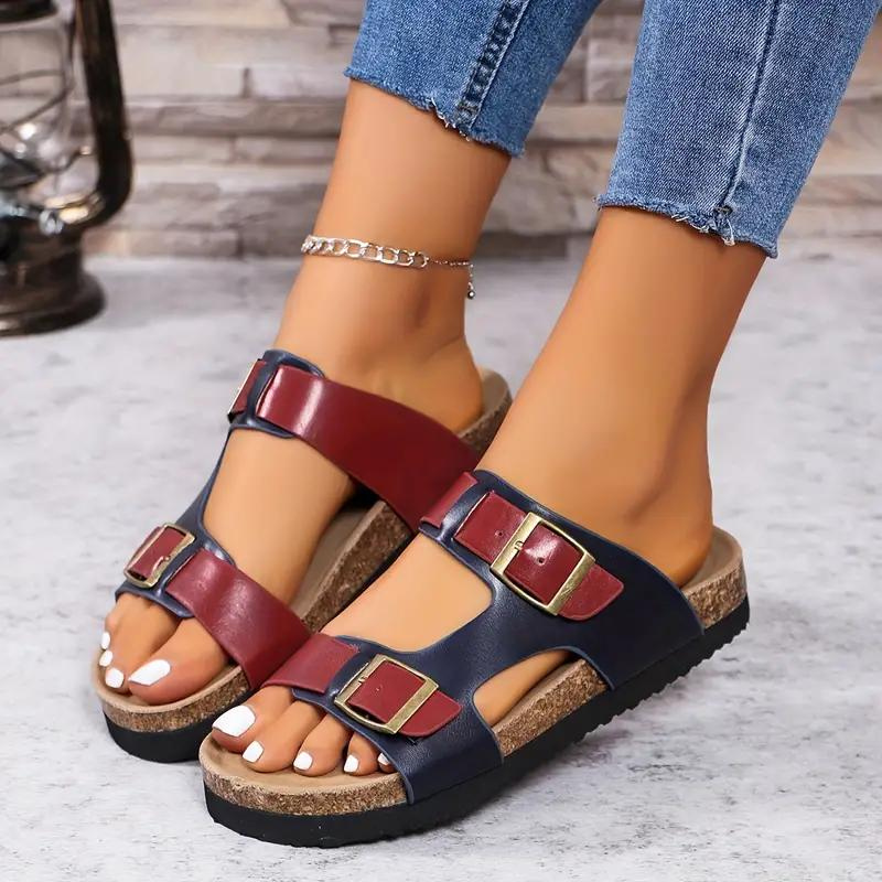 Velanora - Slides, Slip On, Gespsandalen, Orthopedische Sandalen, Damesschoenen