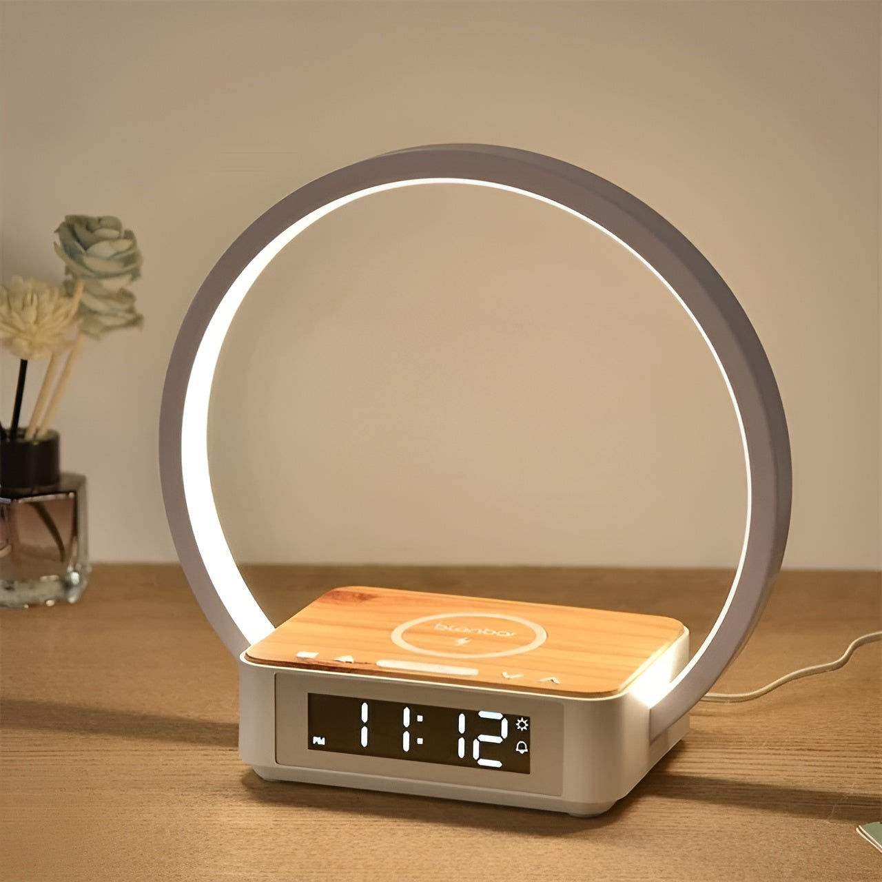 Sveglia Digitale Intelligente con Ricarica Wireless
