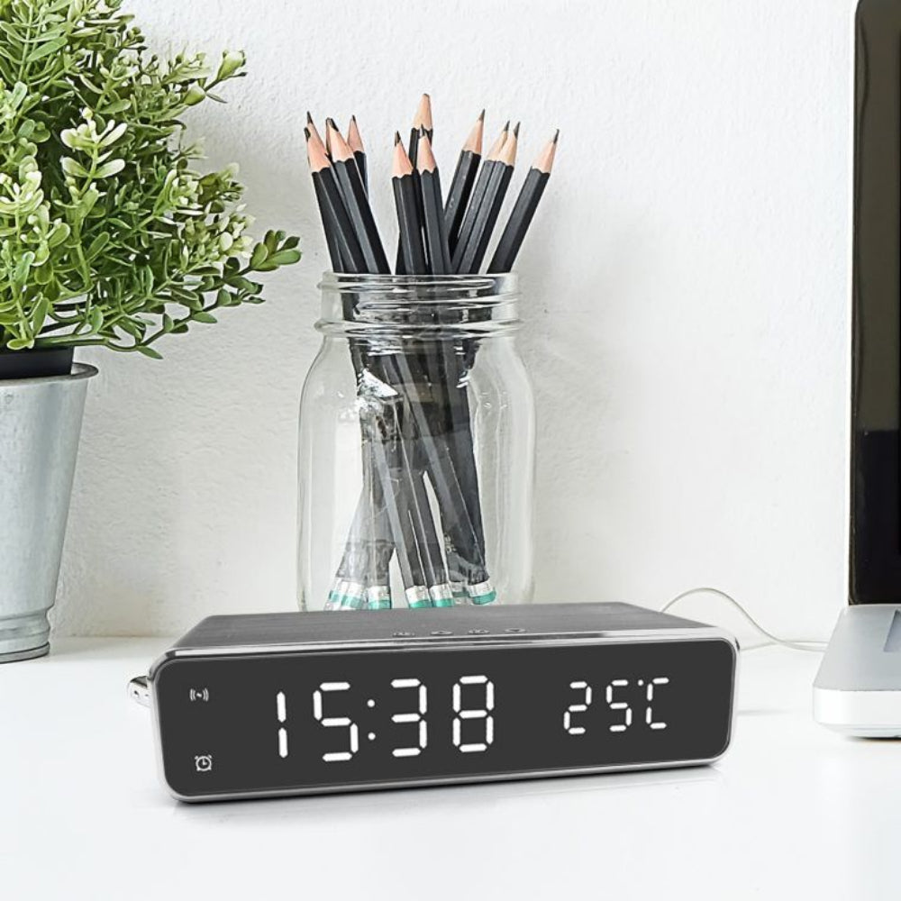 Sveglia Digitale Intelligente con Caricatore Wireless