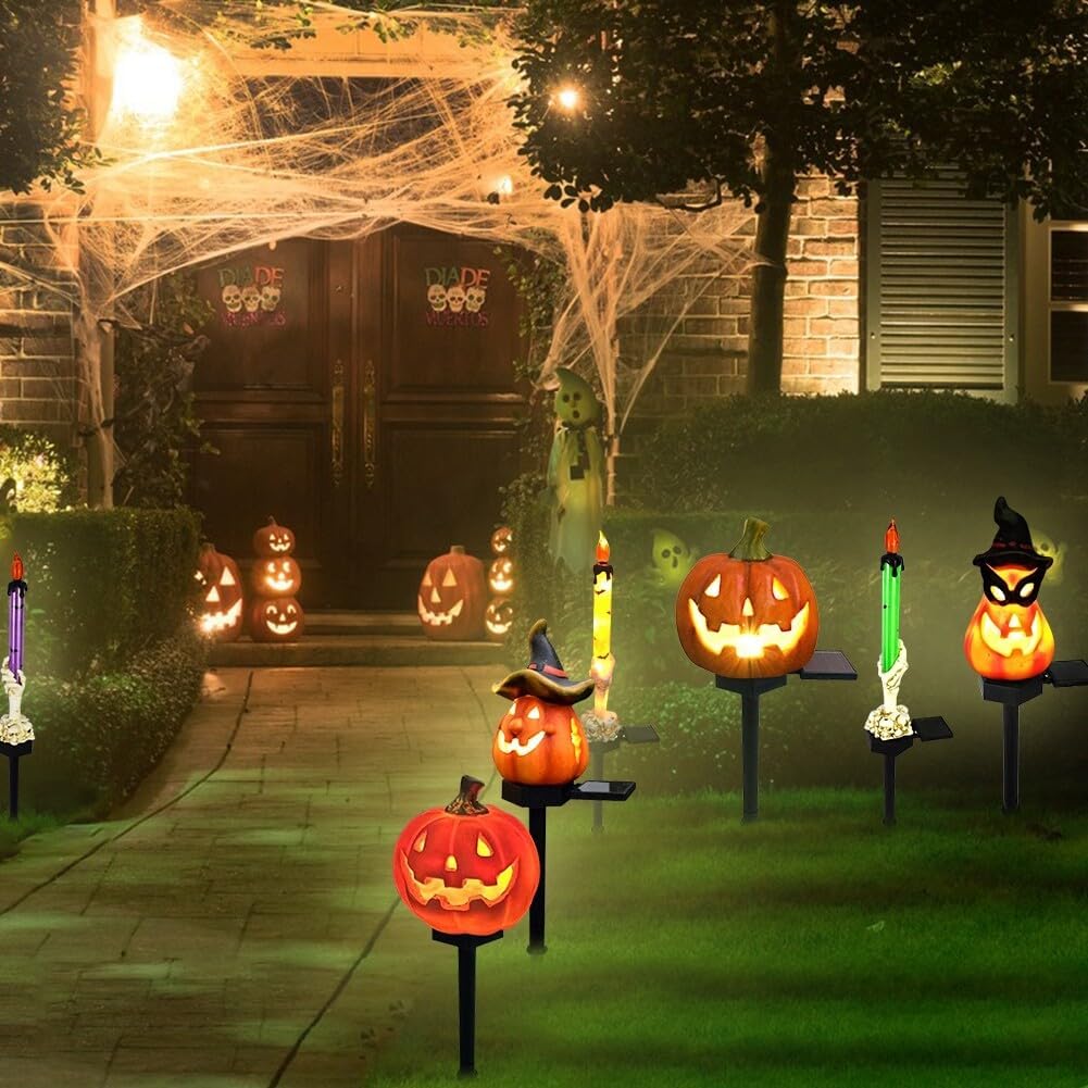 Illuminazione Solare da Giardino LED Luci con Design Spaventosi