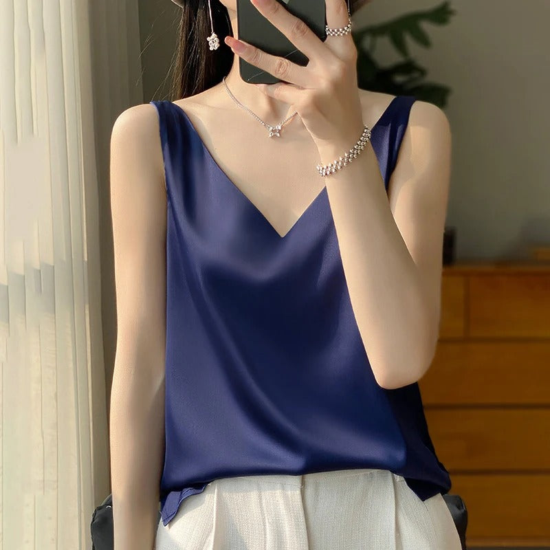 Sophia | Satijnen Elegantie Blouse