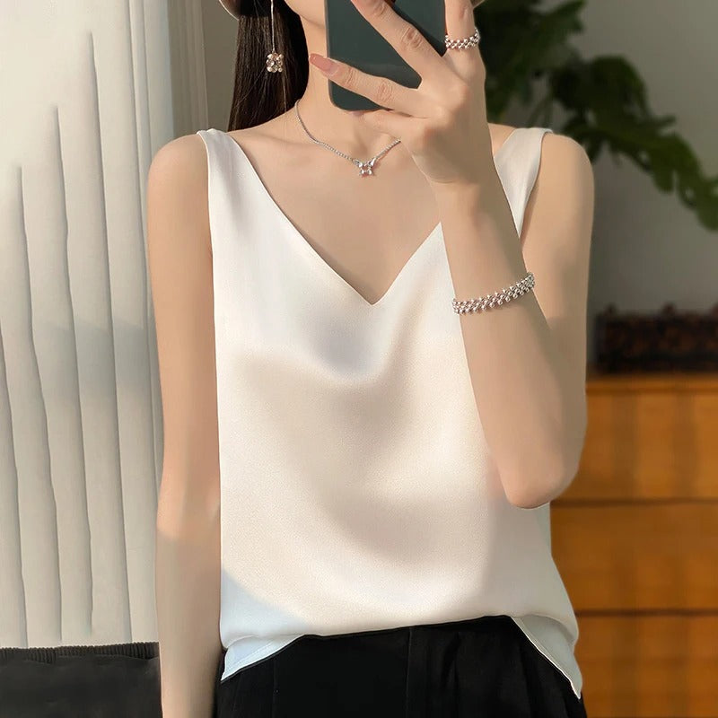 Sophia | Satijnen Elegantie Blouse