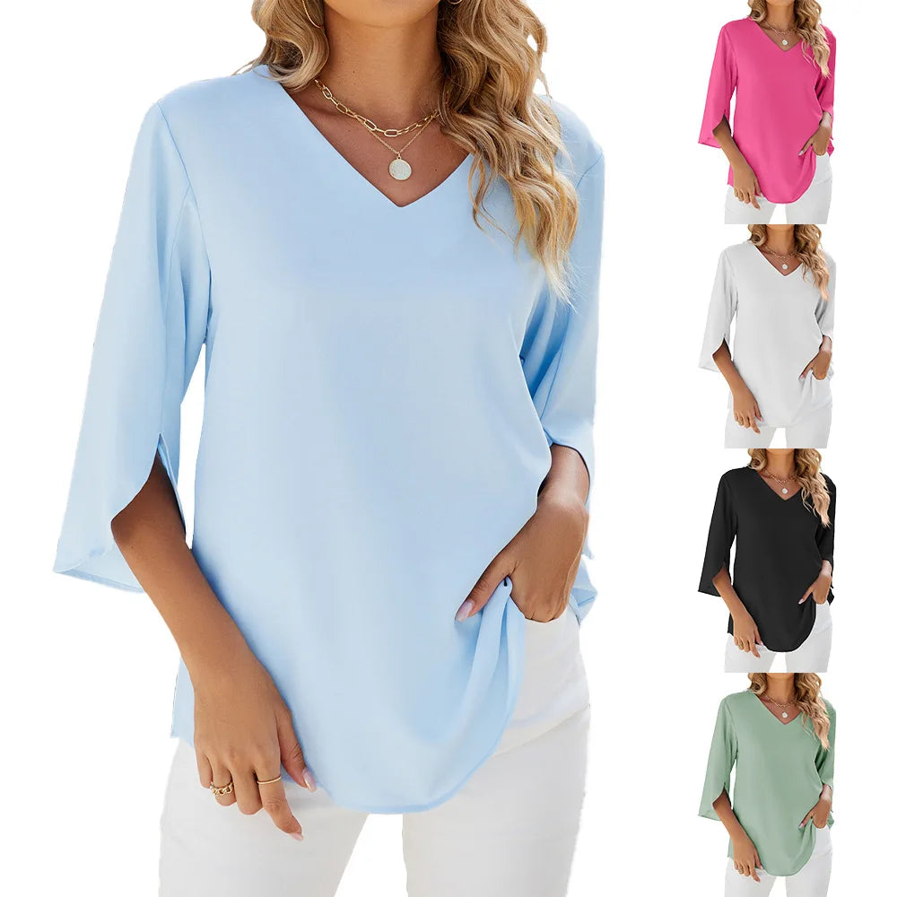 Sophie | Elegante zomerblouse met V-hals