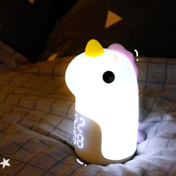 Playful Digital Alarm Clock with Night Light and Timer
