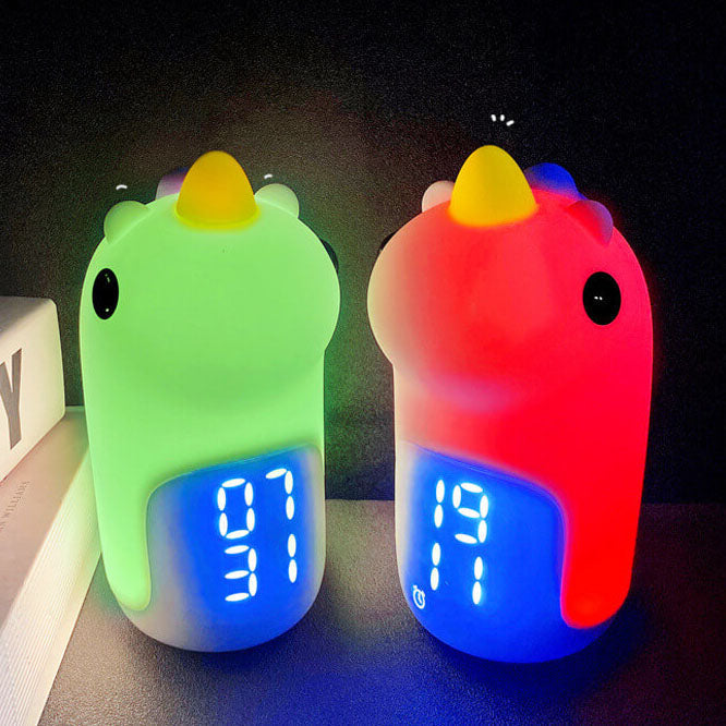 Playful Digital Alarm Clock with Night Light and Timer
