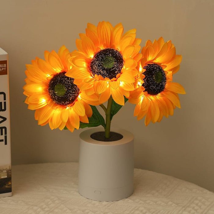 Lampada da tavolo girasole giocosa
