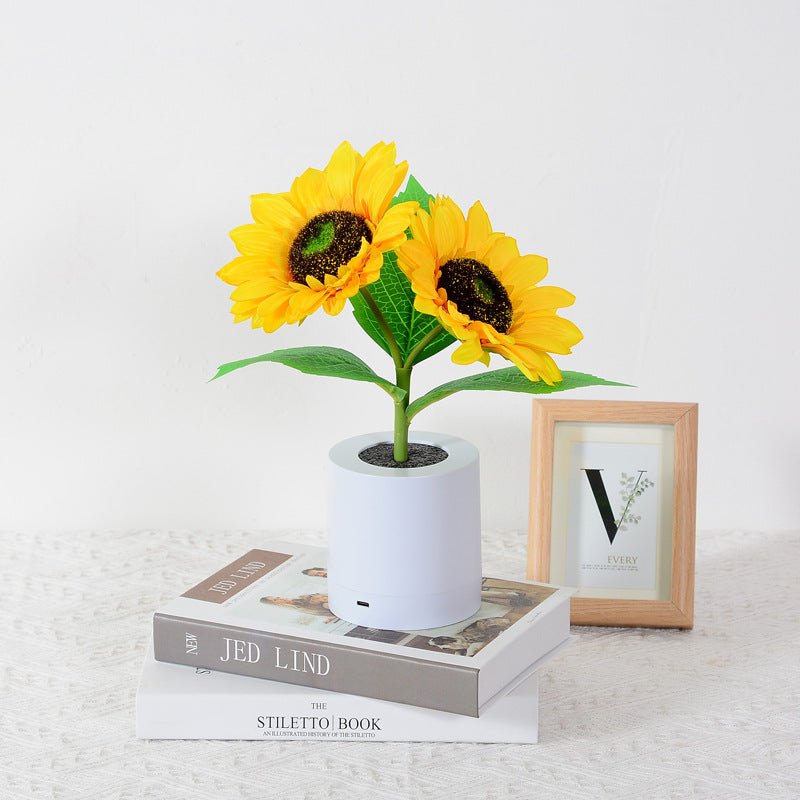 Lampada da tavolo girasole giocosa